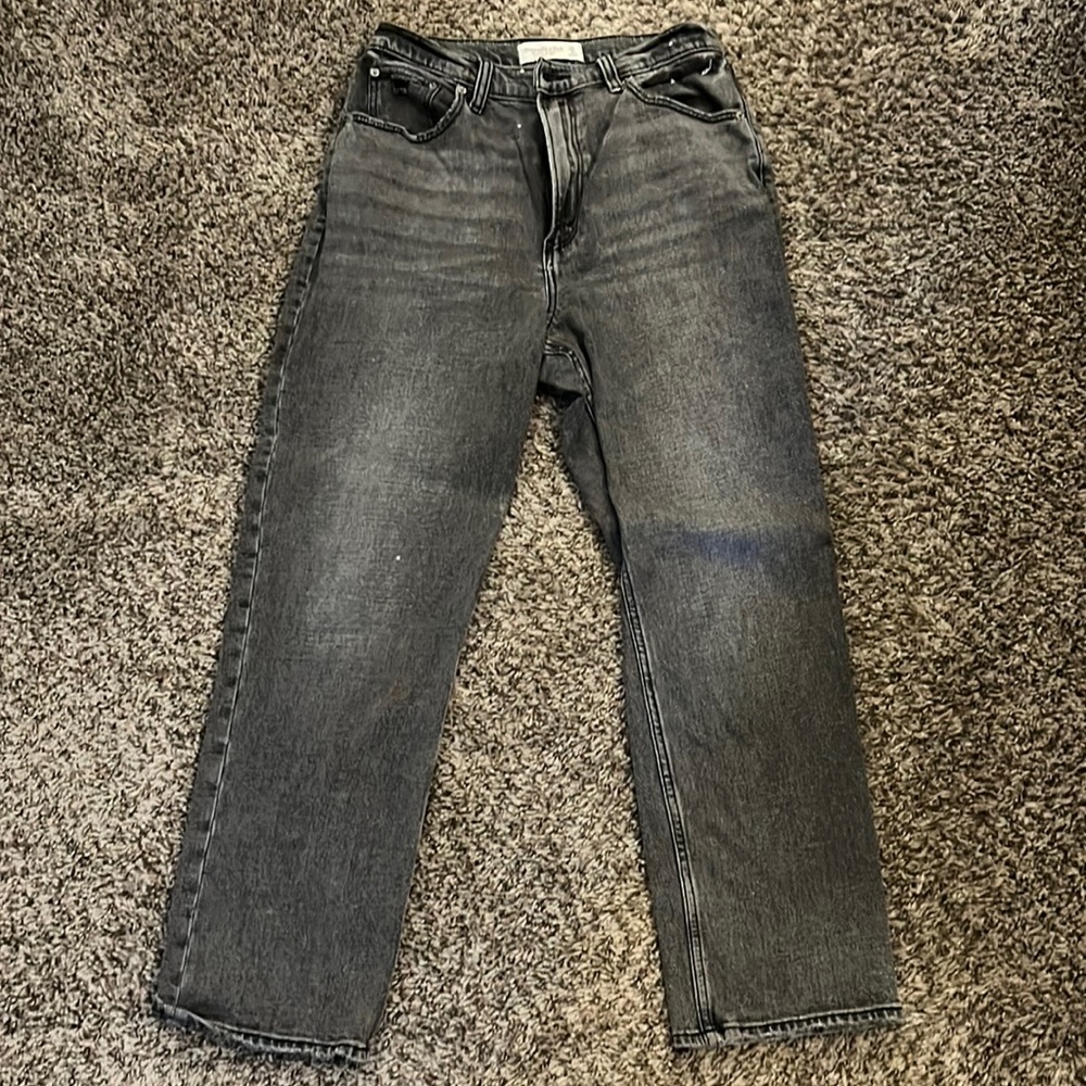 Abercrombie & Fitch curve love ‘The Ankle Straight  Ultra High Rise’ jeans.
